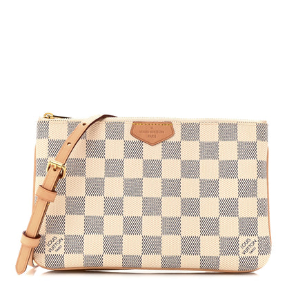 Louis Vuitton Damier Azur Double Zip Pochette 1 of 10