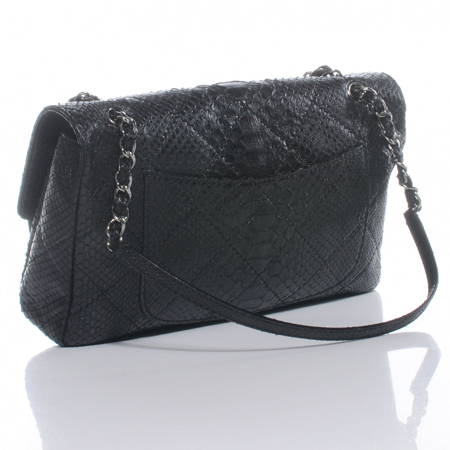 Python Stitch Flap Black