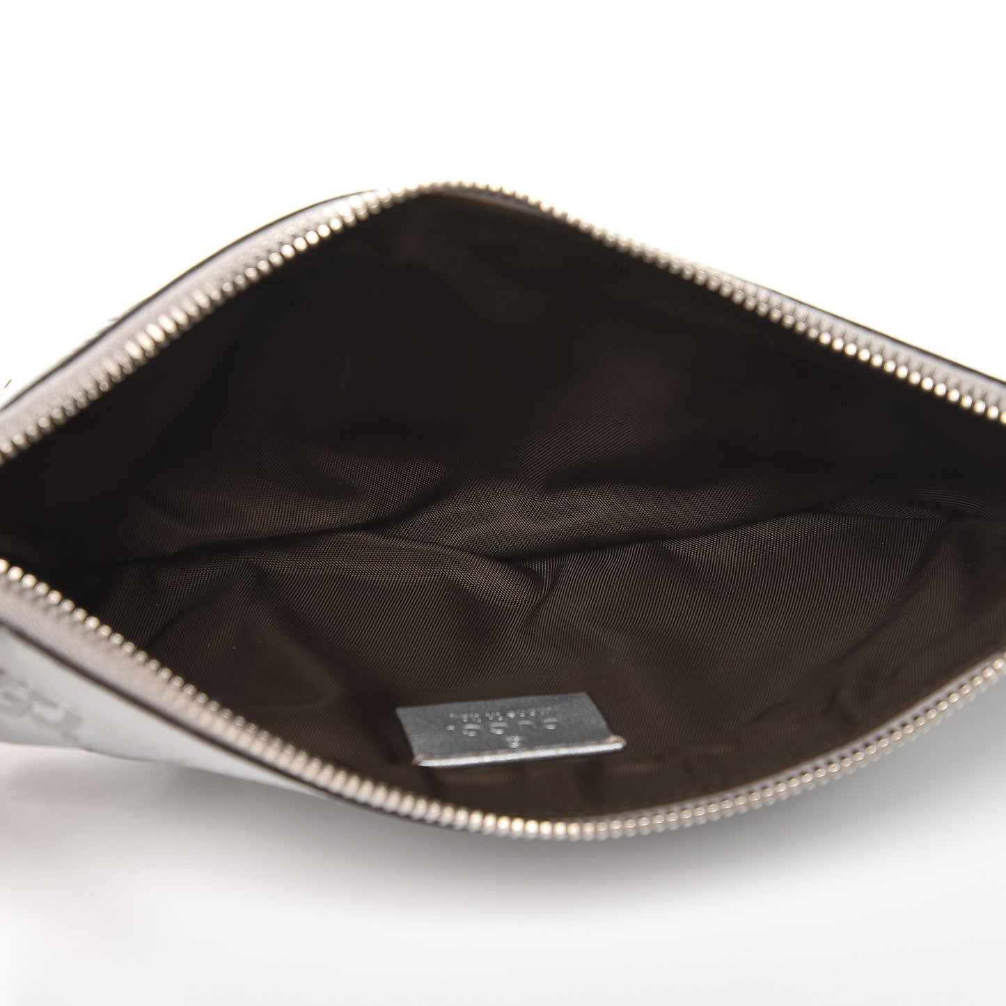 Guccissima New Britt Wristlet Silver