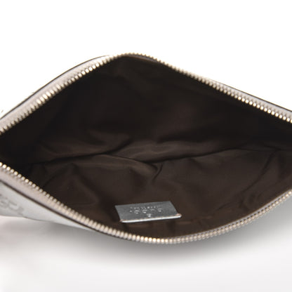 Gucci Guccissima New Britt Wristlet Silver 5 of 7