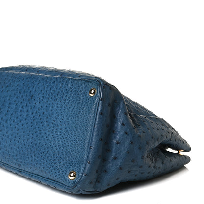 Prada Ostrich Executive Tote Cobalto 10 of 18