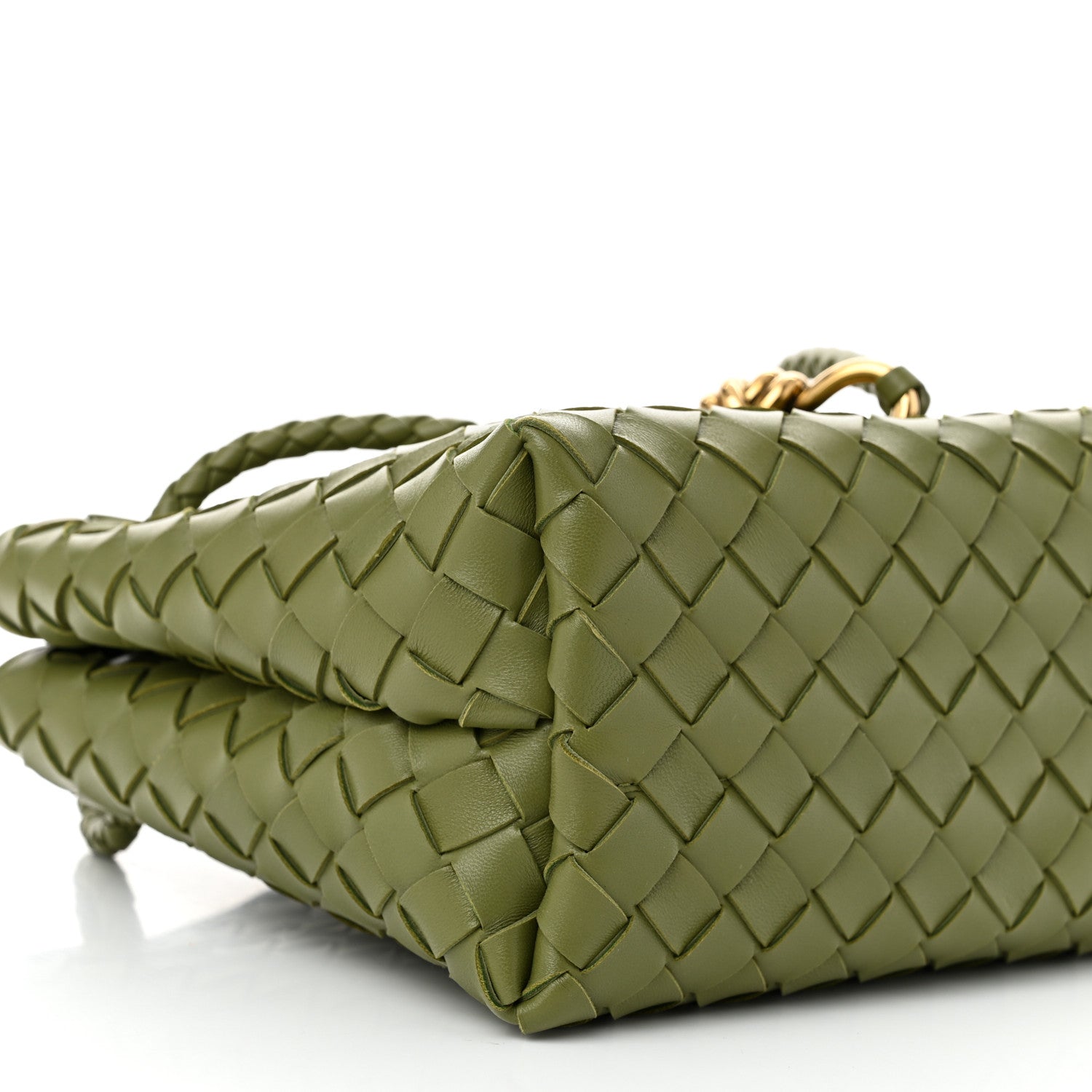 Bottega Veneta Nappa Intrecciato Small Andiamo Shoulder Bag Matcha 8 of 9
