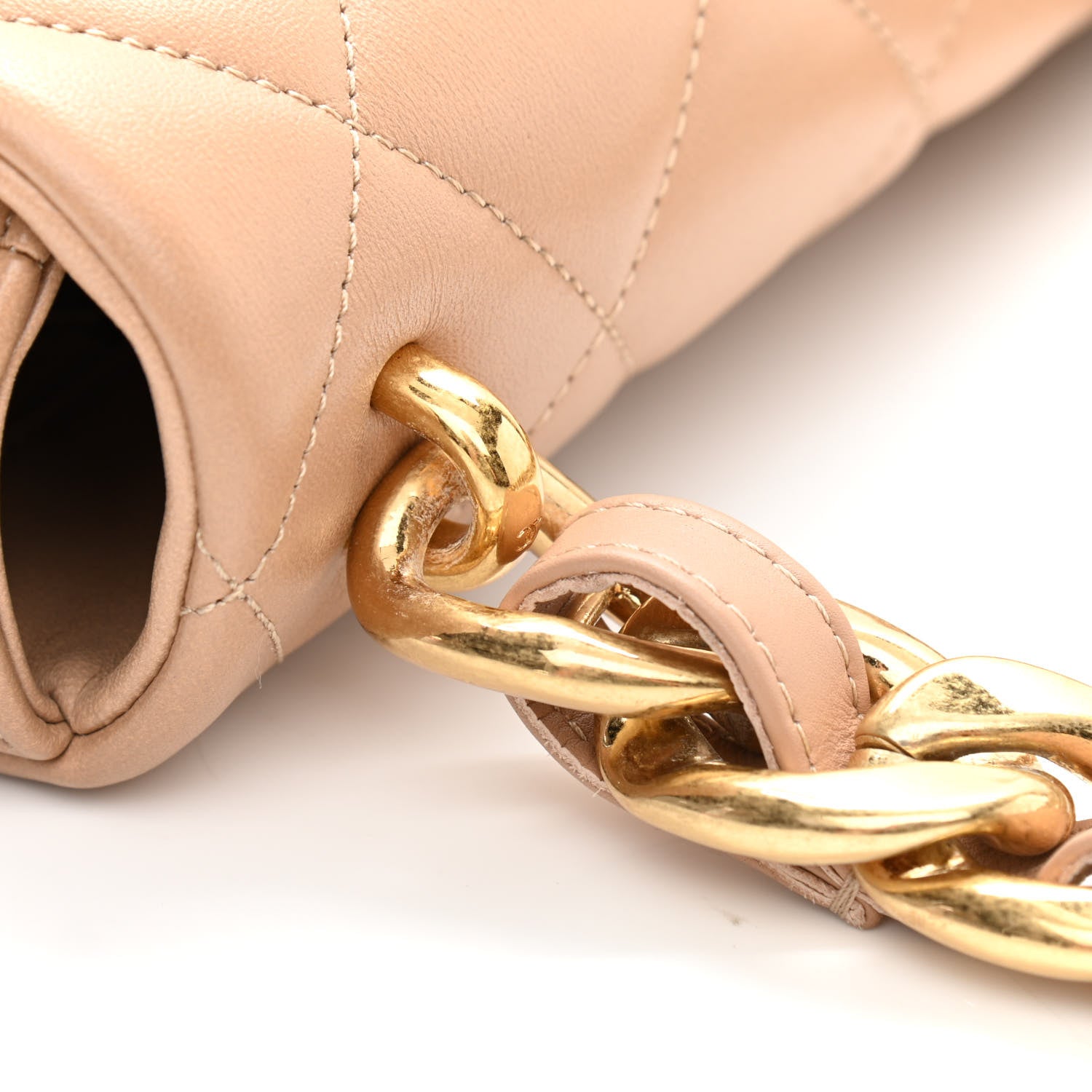 Chanel Lambskin Quilted Large CC Funky Town Flap Beige 12 of 12