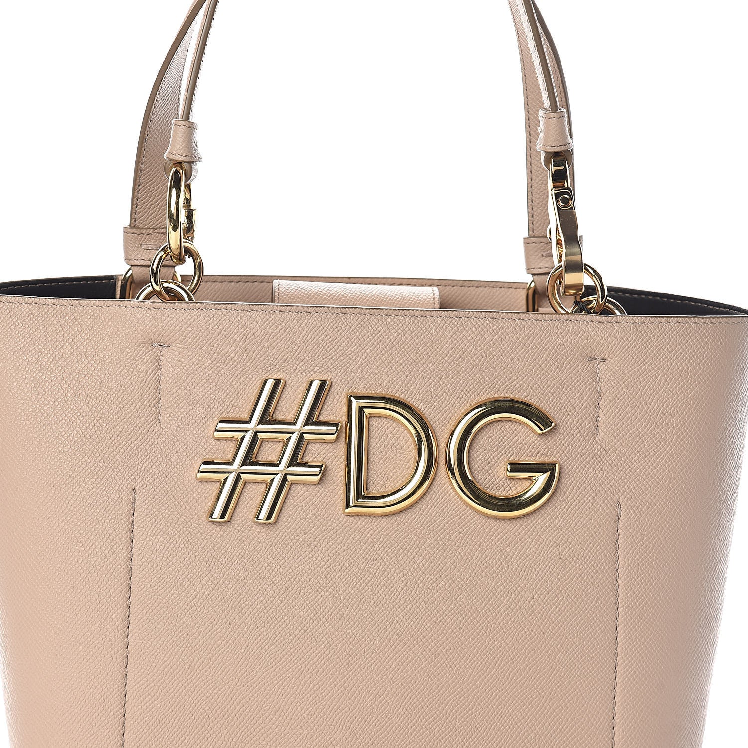 Dolce & Gabbana Calfskin Small Beatrice Tote Nude 7 of 9