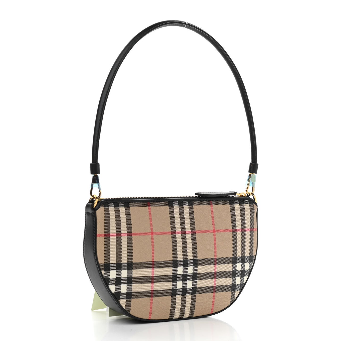 Vintage Check Calfskin Olympia Slim Pouch Archive Beige