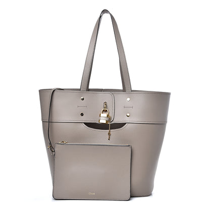 Chloe Smooth Grained Calfskin Medium Aby Tote Motty Grey 1 of 11