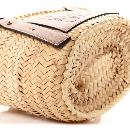Loewe Raffia Small Basket Tote Bag Natural Tan 8 of 9