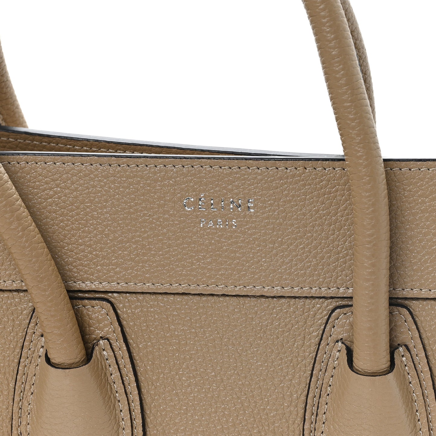Drummed Calfskin Micro Luggage Dune