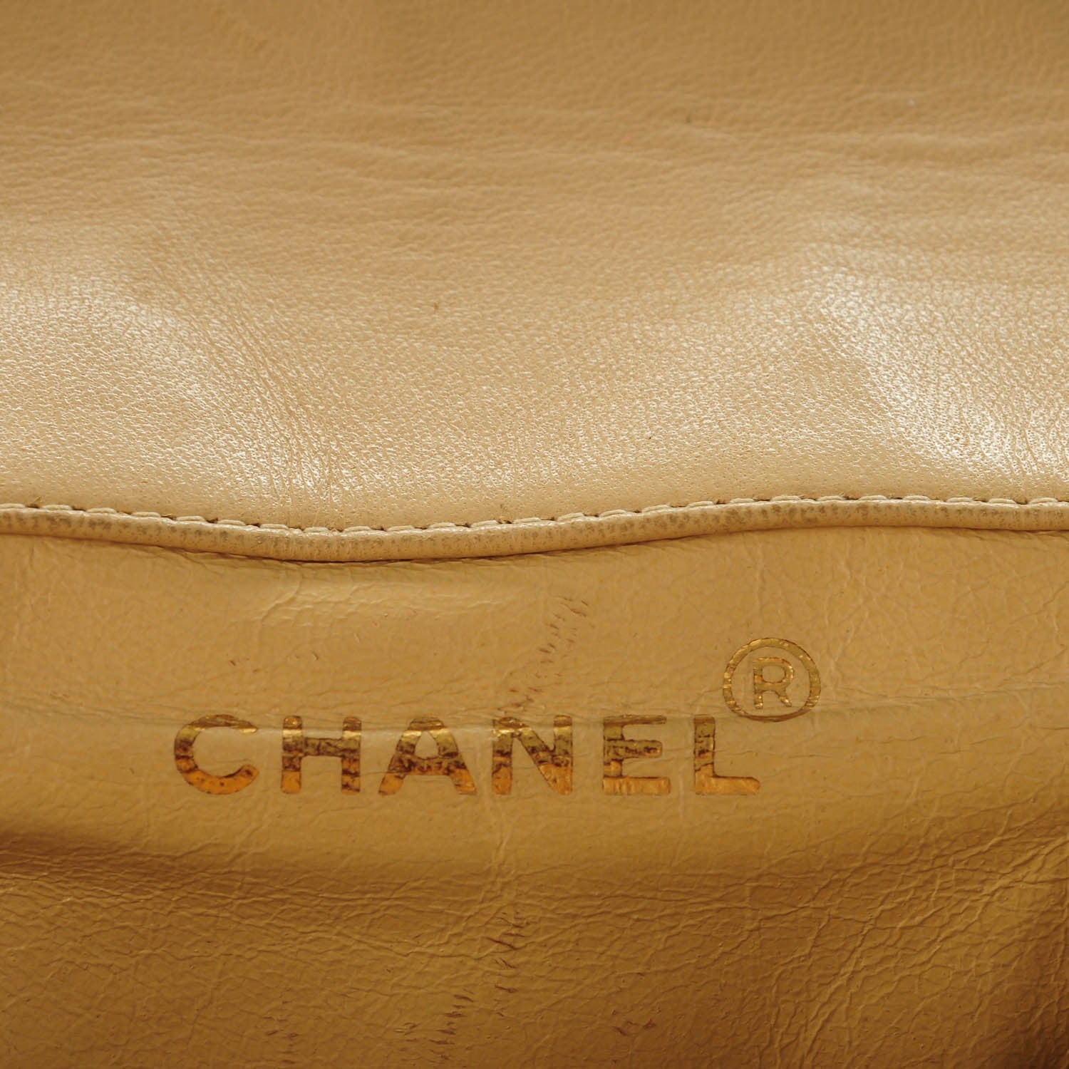 Chanel Lambskin Quilted Backpack Beige 6 of 10