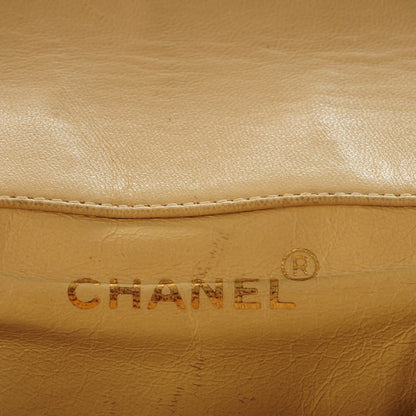 Chanel Lambskin Quilted Backpack Beige 6 of 10