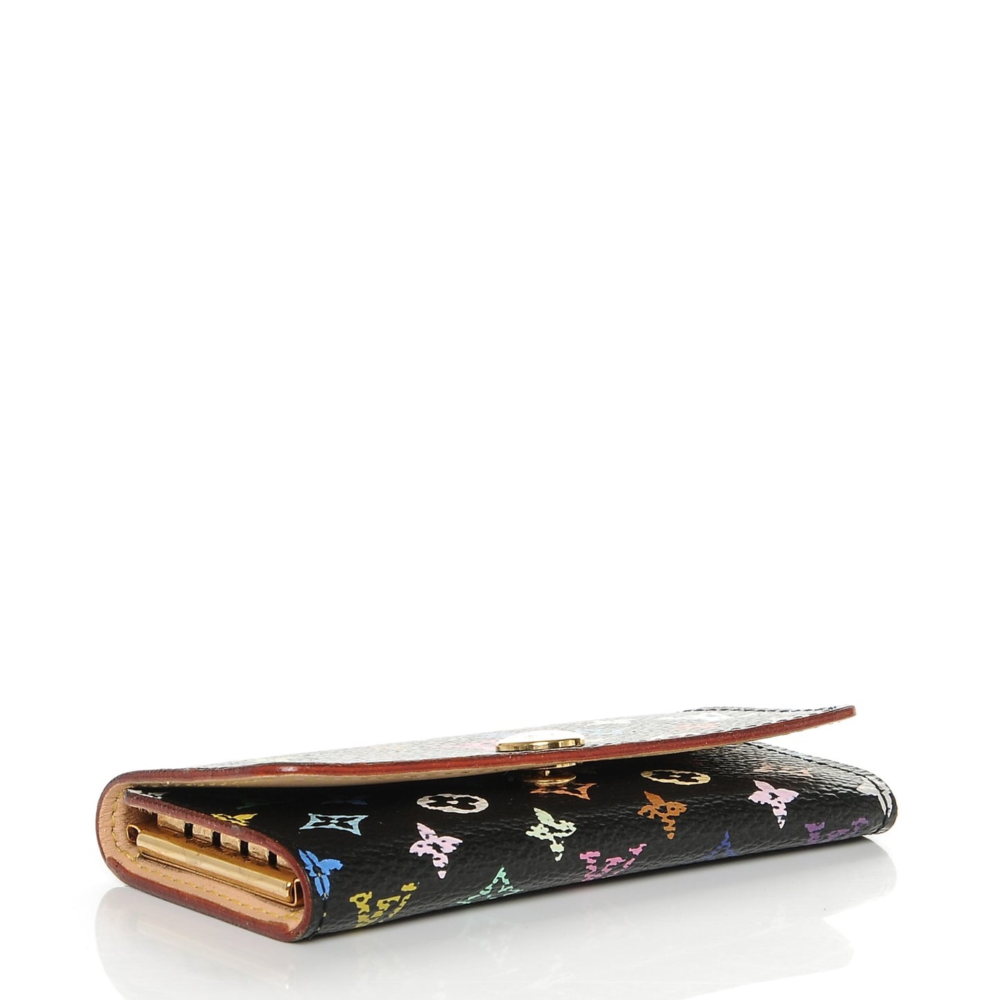 Monogram Multicolor Multicles 4 Key Holder Black