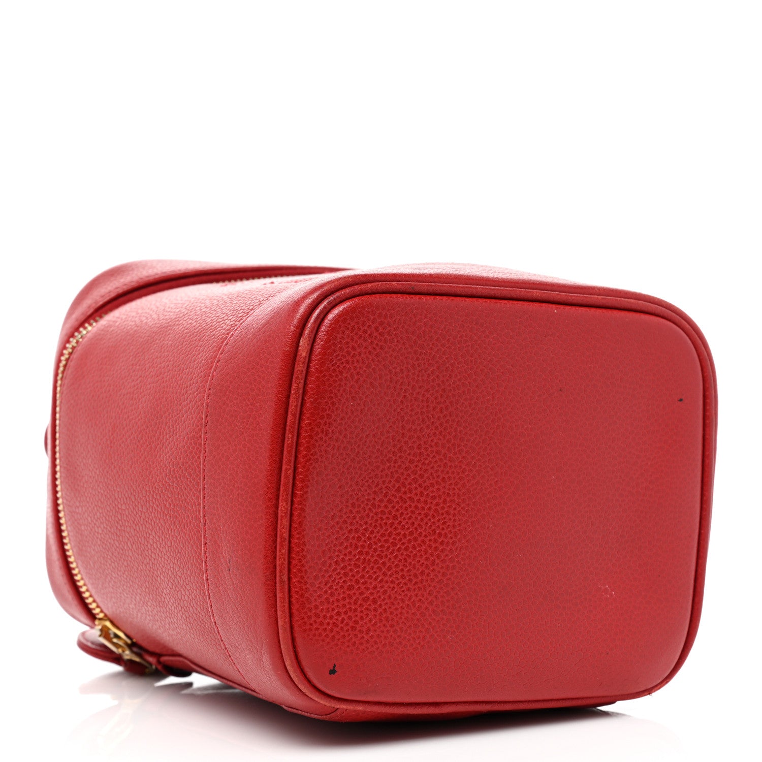 Chanel Caviar Vanity Cosmetic Case Red 3 of 14