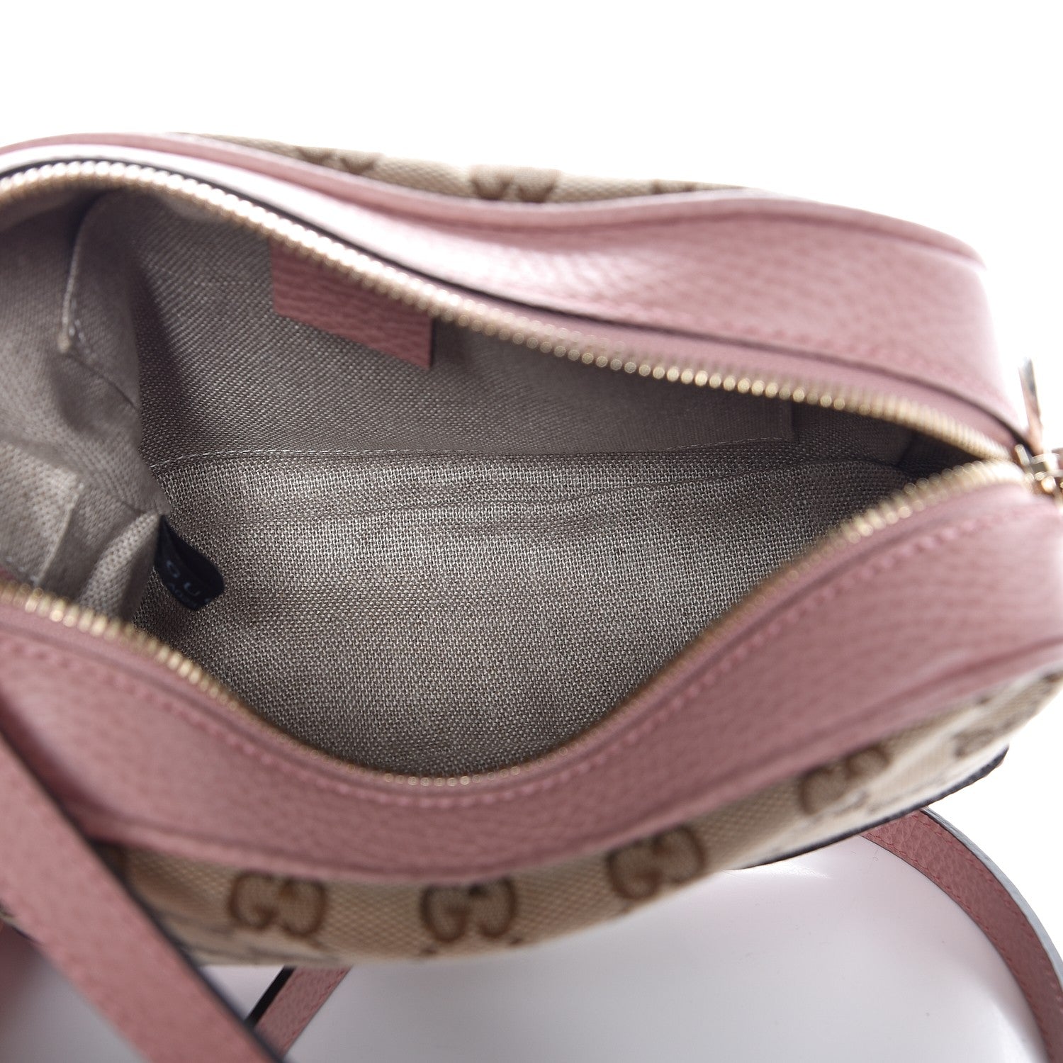 Gucci Monogram Mini Bree Messenger Bag Beige Soft Pink 5 of 7