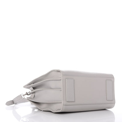 Saint Laurent Grained Calfskin Small Supple Sac De Jour Mouse Grey 5 of 7