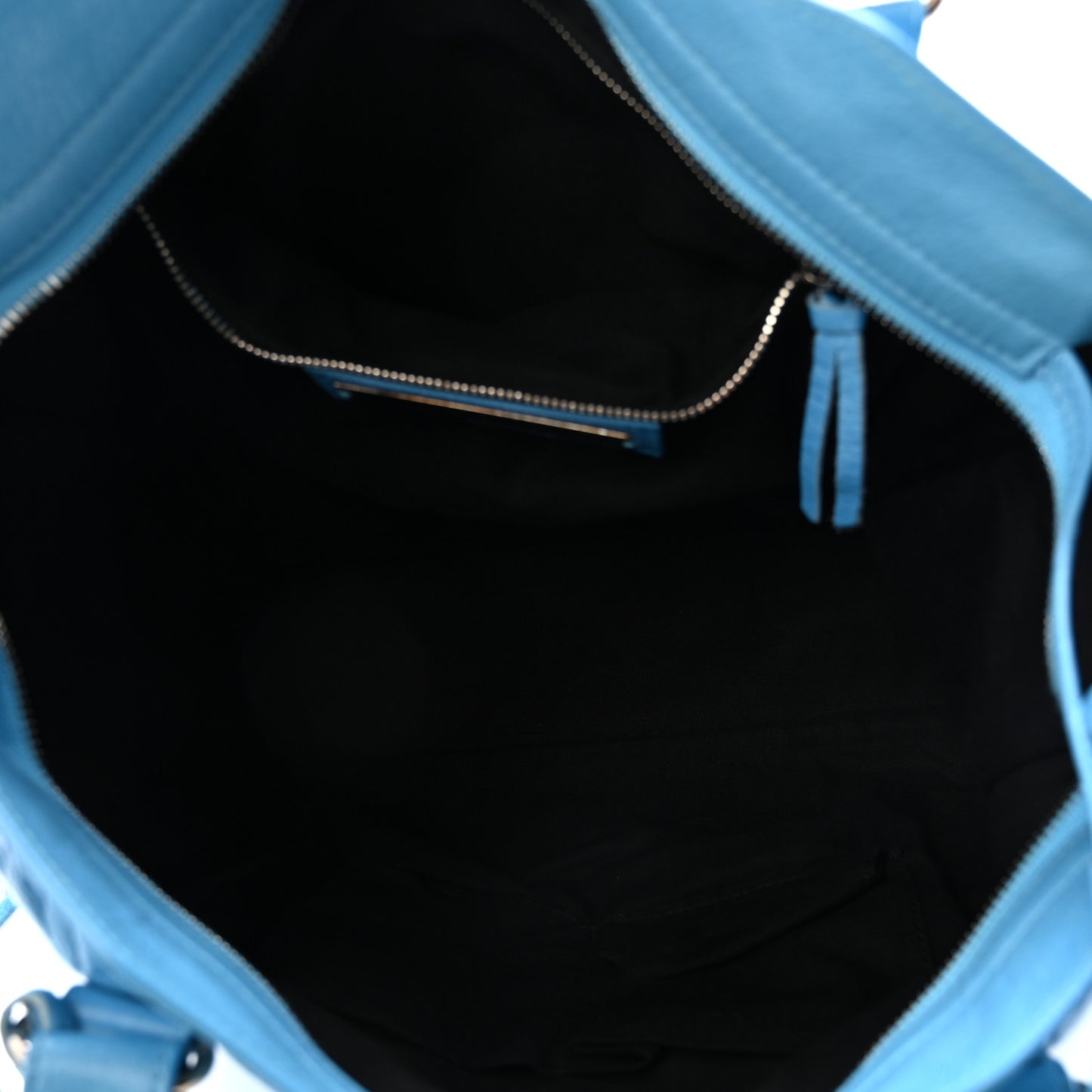 Agneau Classic Silver Hardware City Bleu Azur Clair