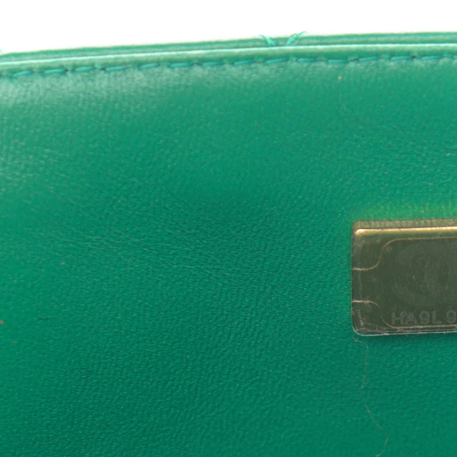 Chanel Lambskin Quilted Mini Top Handle Rectangular Flap Green 7 of 11