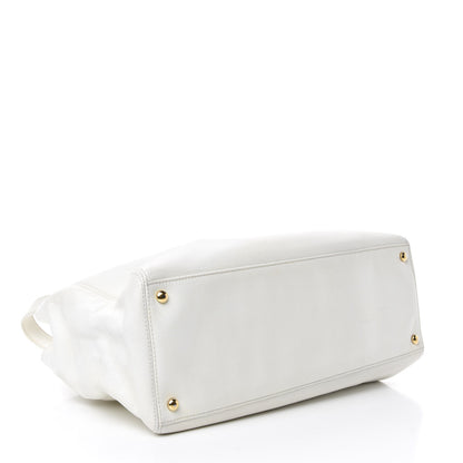 Chanel Calfskin Cerf Executive Shopper Tote White 5 of 16