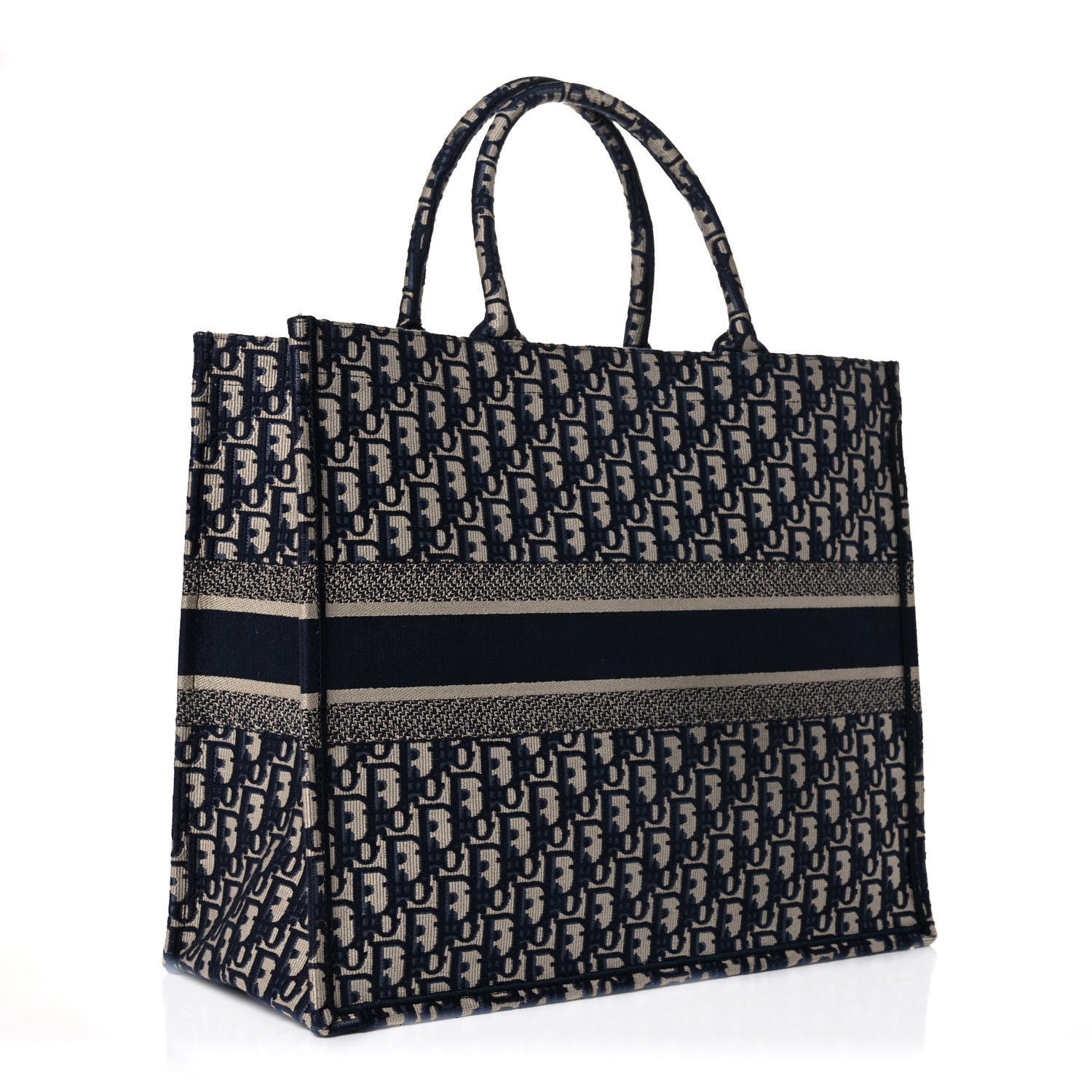Christian Dior Oblique Book Tote Blue Multicolor 3 of 11