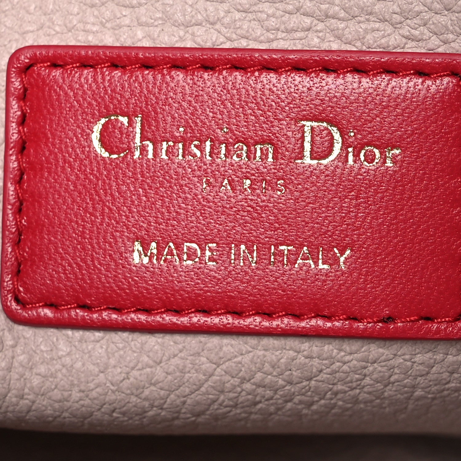 Christian Dior Lambskin Cannage Caro Beauty Pouch Raspberry 8 of 10