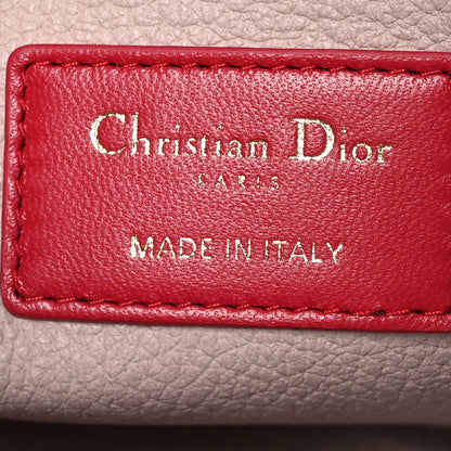 Christian Dior Lambskin Cannage Caro Beauty Pouch Raspberry 8 of 10