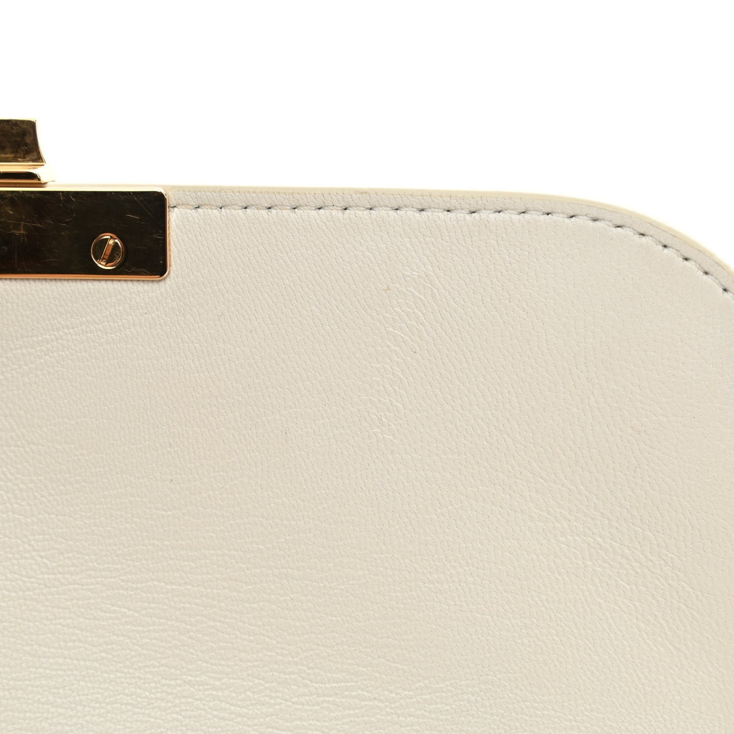 Shiny Calfskin Medium Triomphe White