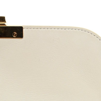 Celine Shiny Calfskin Medium Triomphe White 11 of 16