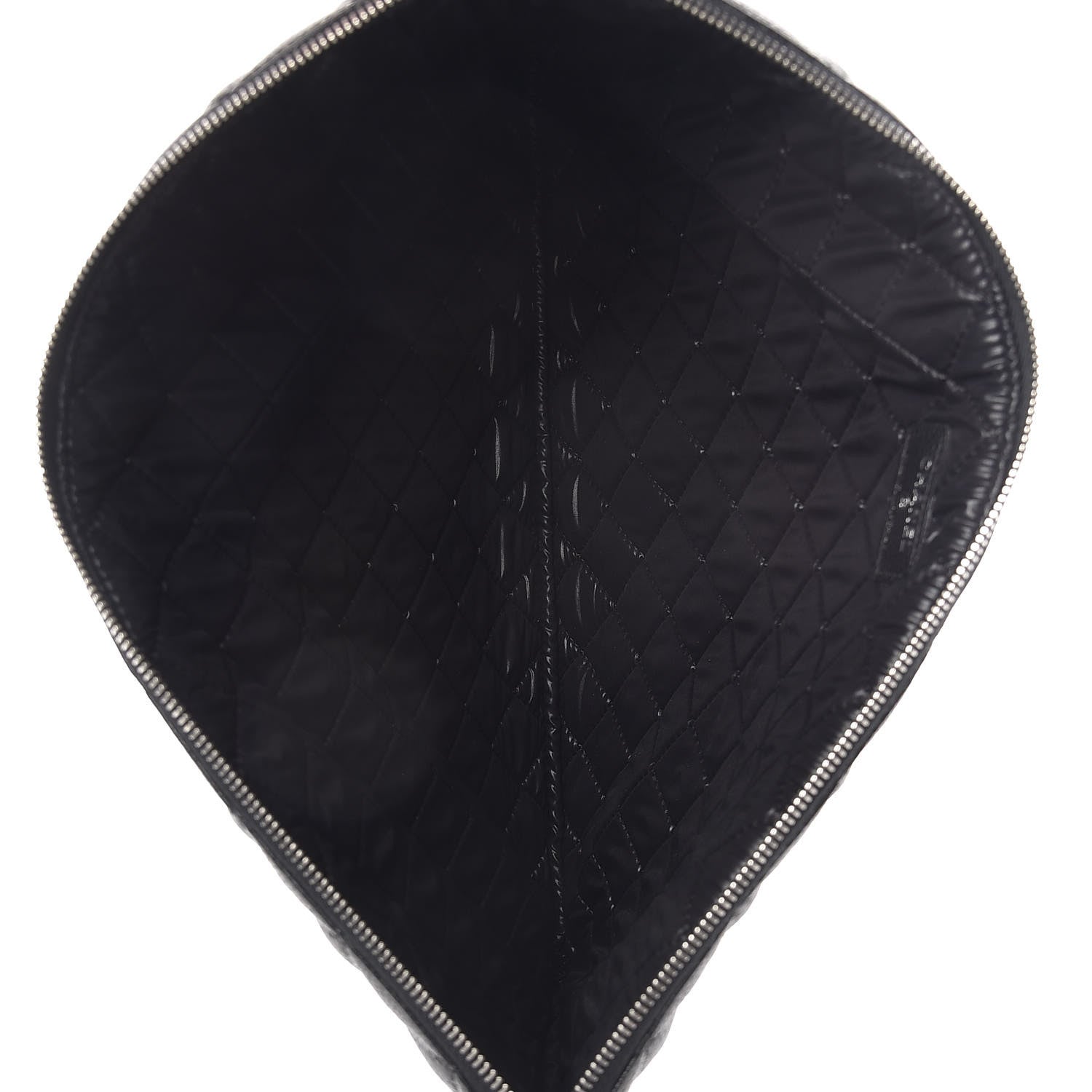 Chanel Caviar Quilted Large Cosmetic Case Black 5 of 9