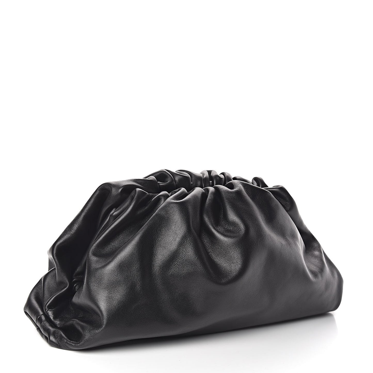 Smooth Butter Calf The Pouch Oversized Clutch Black