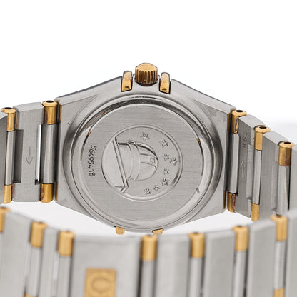 Omega Stainless Steel 18K Yellow Gold 22mm Constellation Quartz Watch White 1362.30 4 of 4