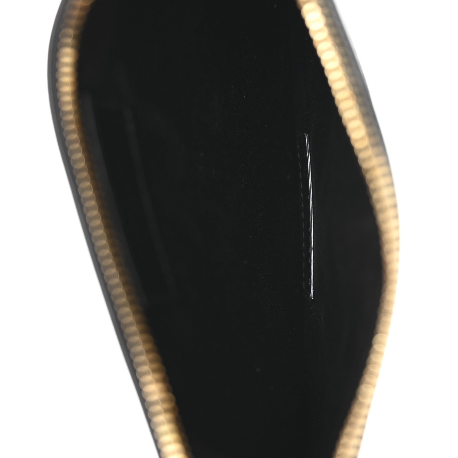 Saint Laurent Cane Woven Calfskin Zipped Pouch Black 9 of 14