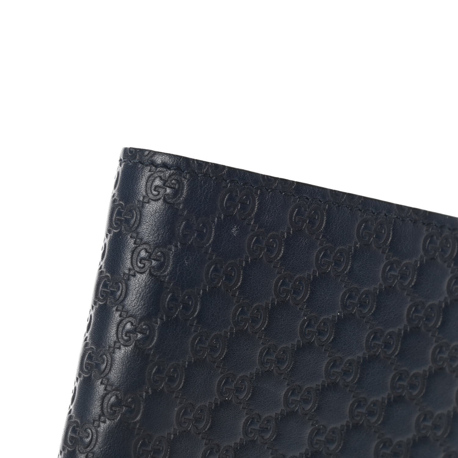 Gucci Microguccissima Mens Bi-Fold Wallet Navy 9 of 9
