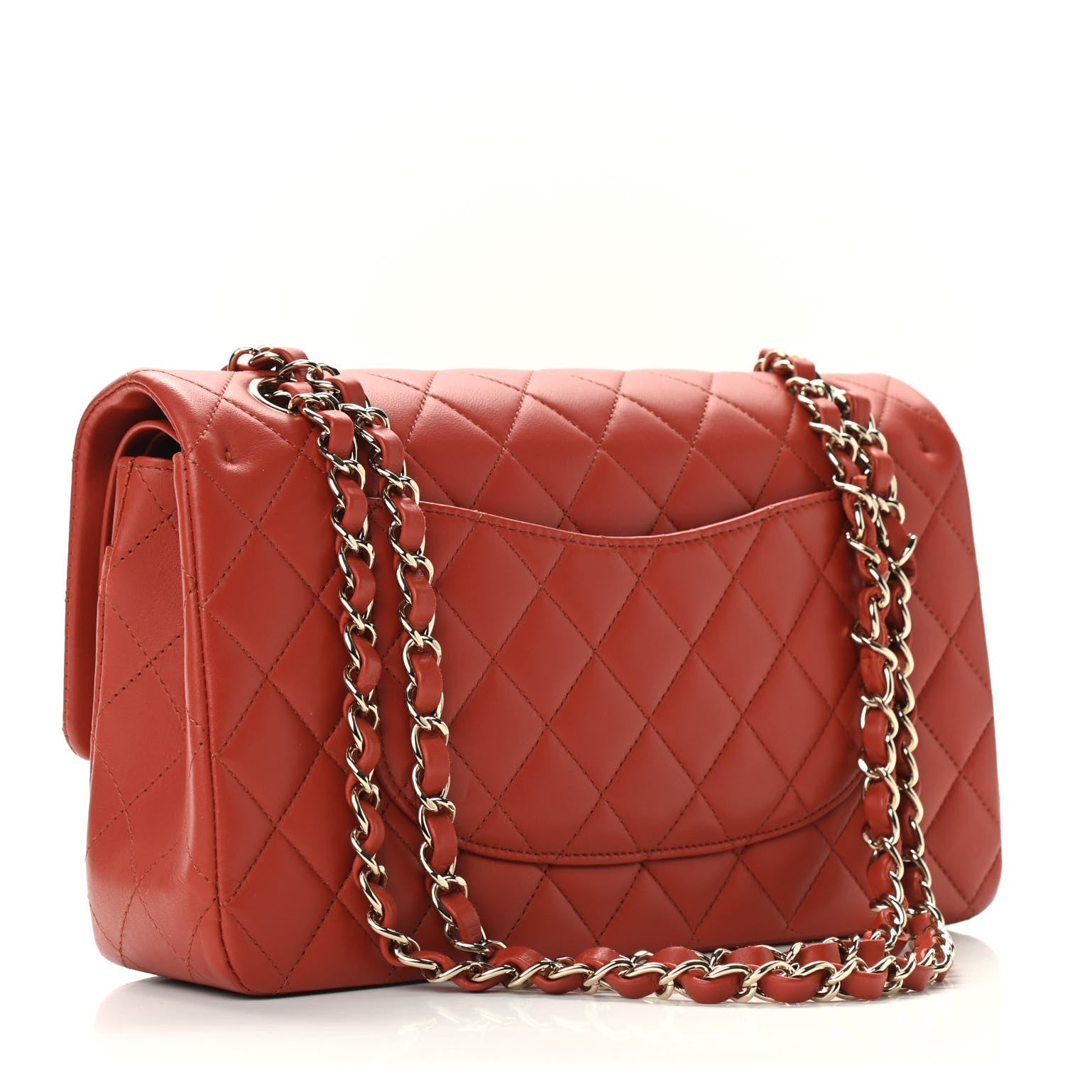 Chanel Lambskin Quilted Medium Double Flap Brown 3 of 9