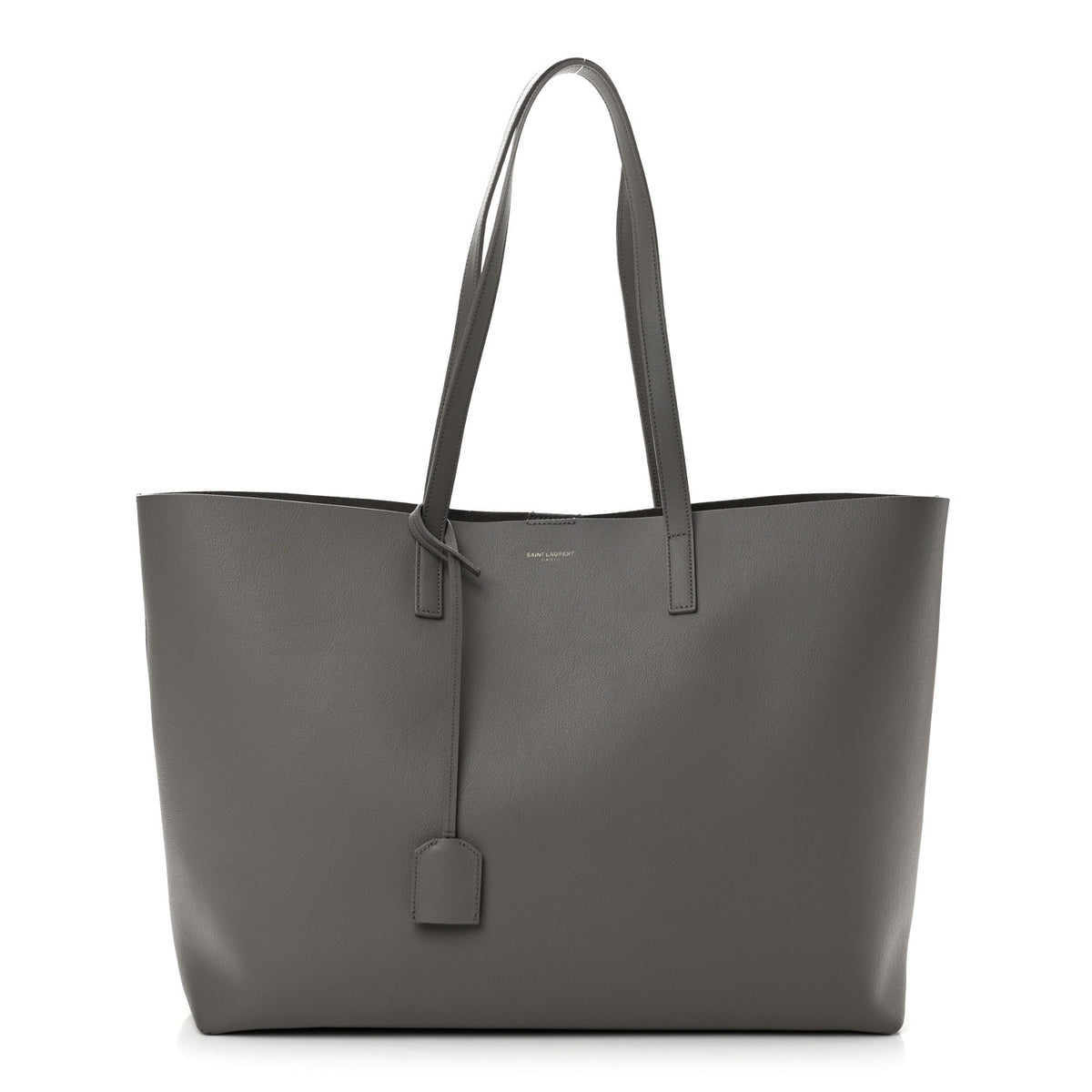 Saint Laurent Calfskin Large Shopping Tote Granite 1 of 13