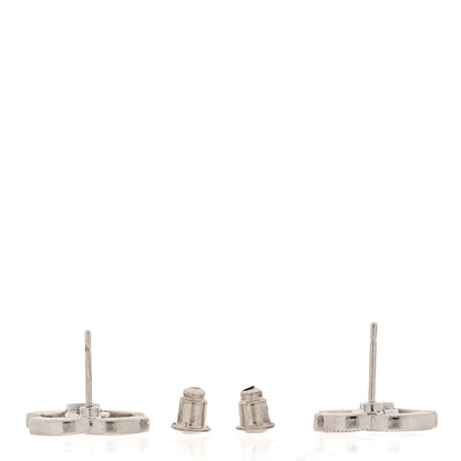 Chanel Metal Enamel CC Earrings Hot Pink 3 of 5