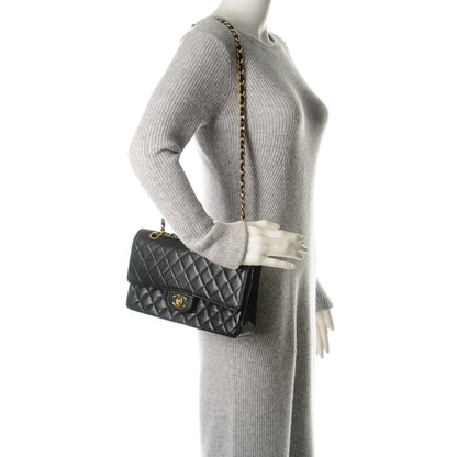 Chanel Caviar Quilted Medium Double Flap Black 2 of 7
