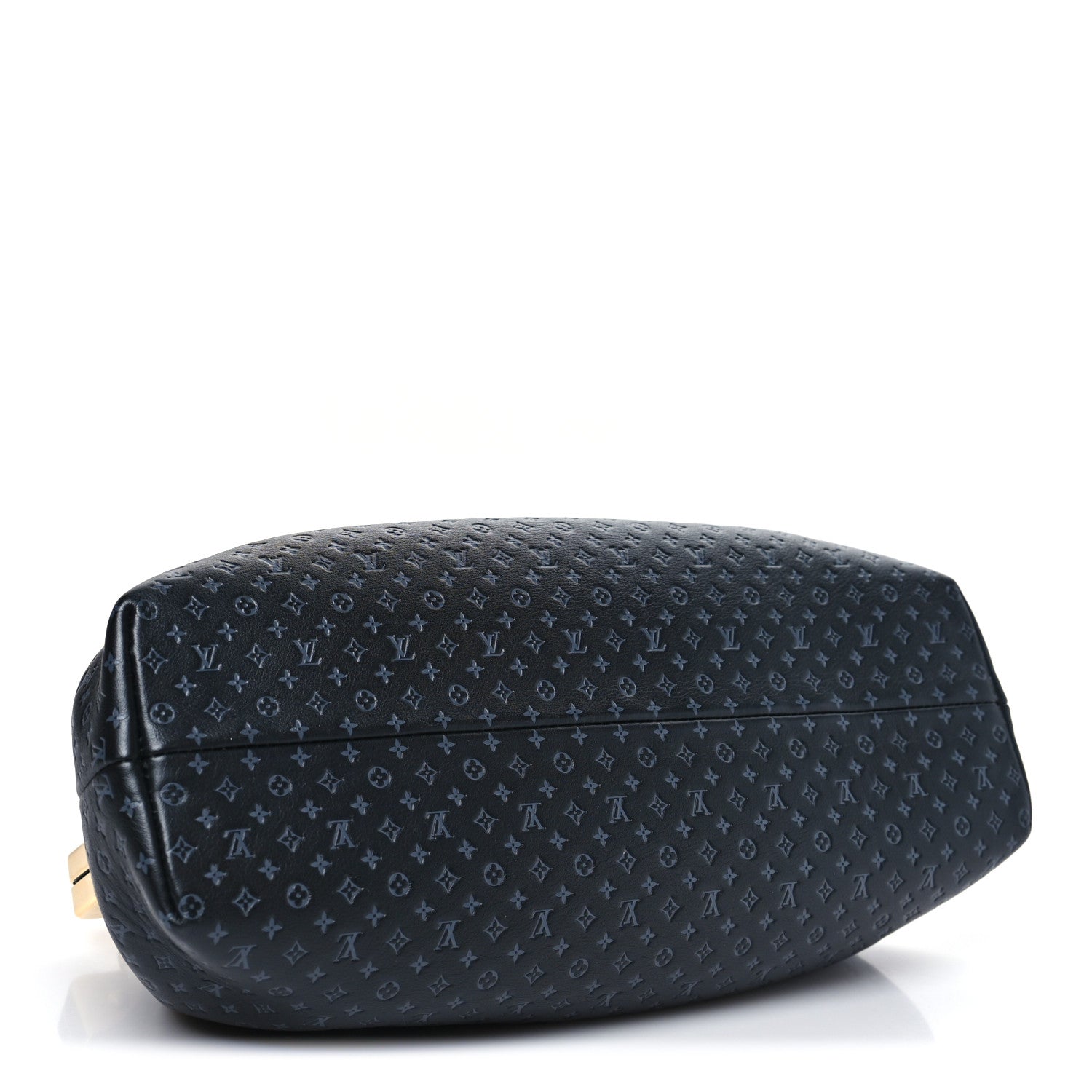 Louis Vuitton Calfskin Nanogram Embossed Clutch Black 4 of 9