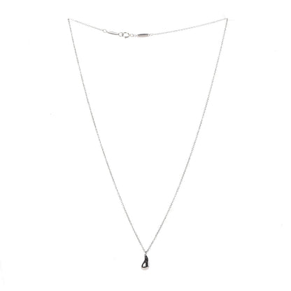 Tiffany Platinum Elsa Peretti Teardrop Pendant Necklace 3 of 8