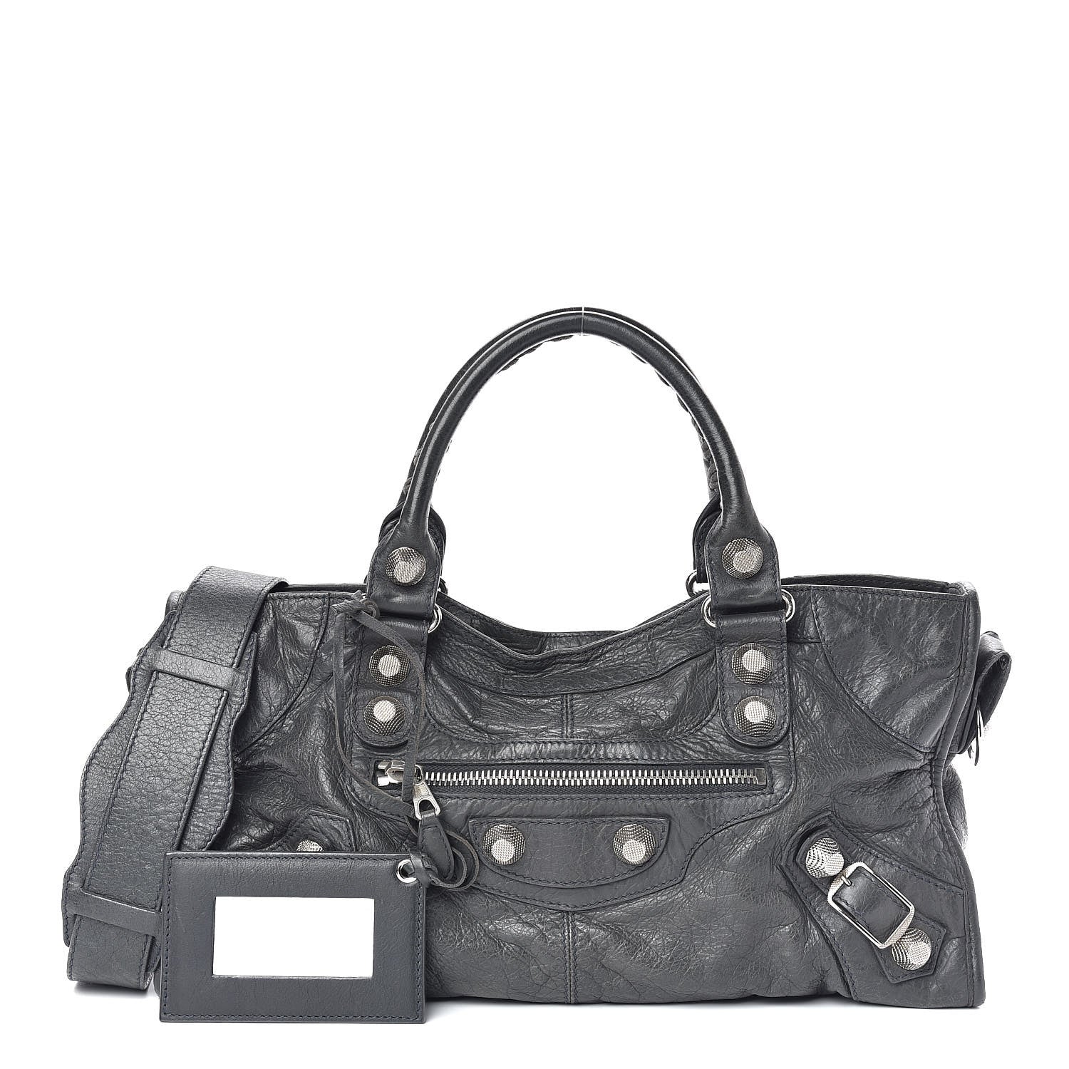 Balenciaga Agneau Giant 21 Silver Hardware Part Time Anthracite 1 of 10