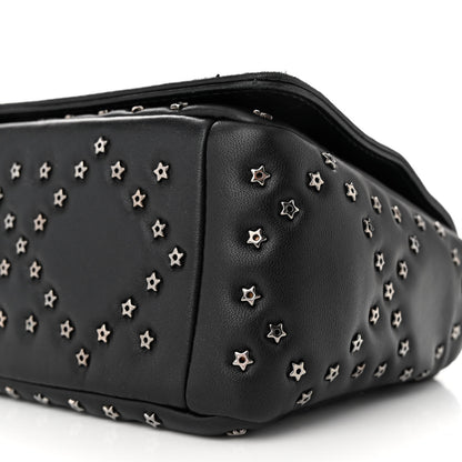 Christian Dior Calfskin Lucky Star Macrocannage Medium Caro Bag Black 10 of 11