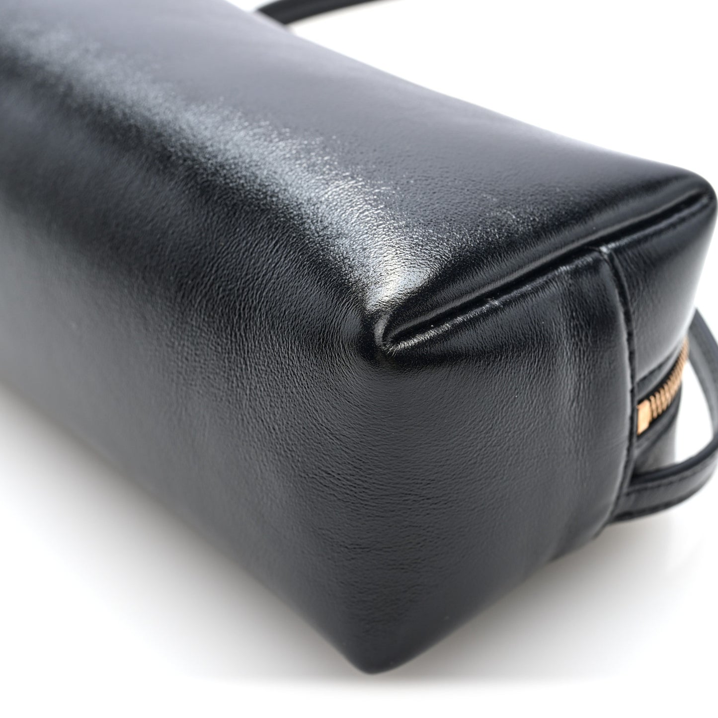 Crackle Patent Kye Shoulder Bag Black
