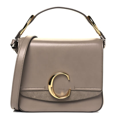 Chloe Calfskin Small C Double Carry Motty Grey 1 of 9