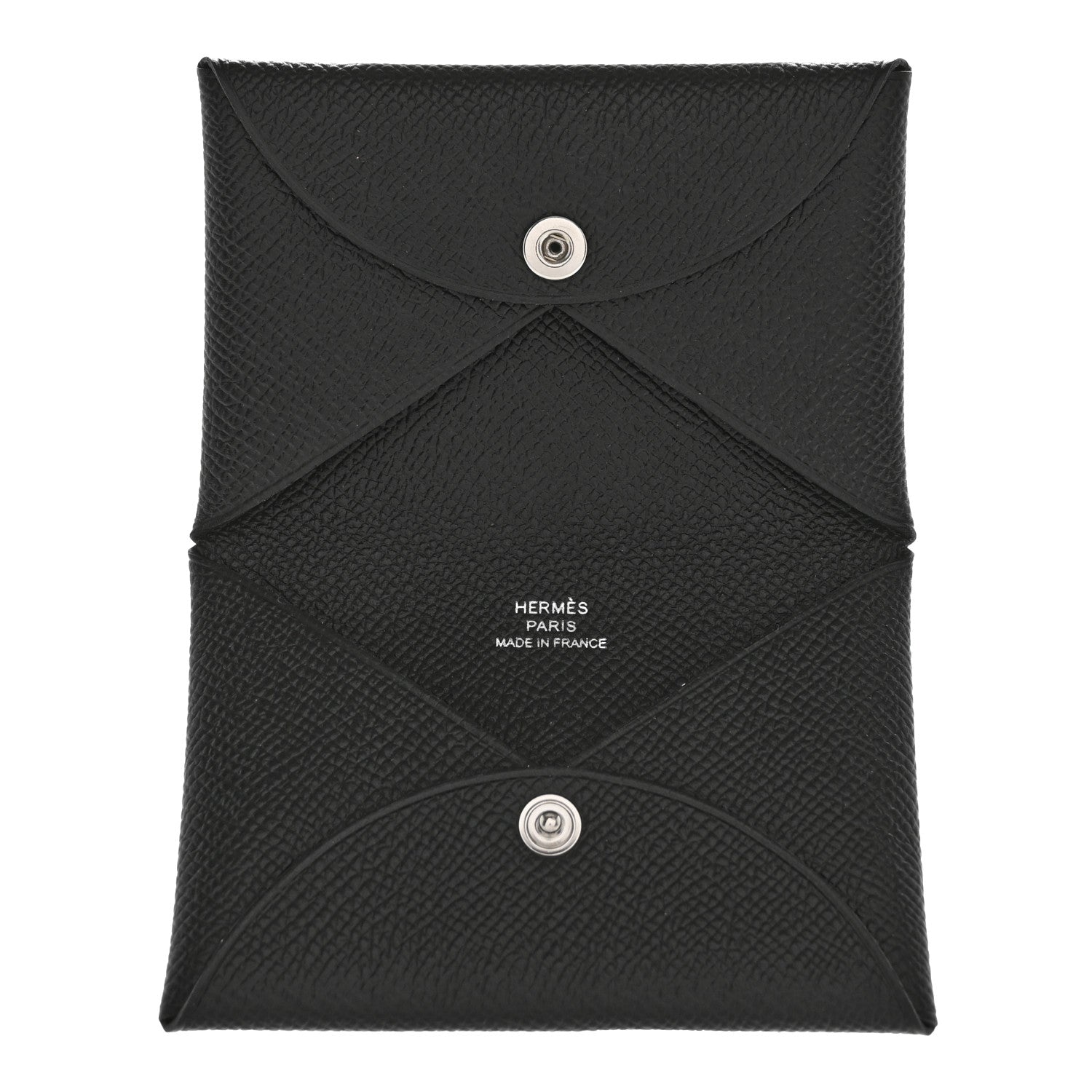 Hermes Epsom Calvi Card Case Black 5 of 8