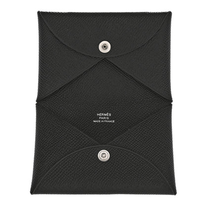 Hermes Epsom Calvi Card Case Black 5 of 8