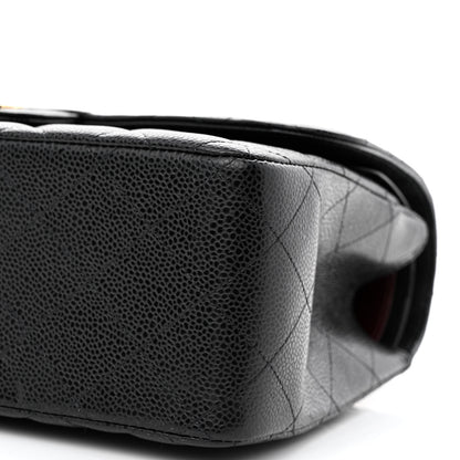 Chanel Caviar Quilted Jumbo Double Flap Black 10 of 10