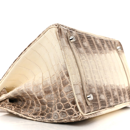 Hermes Matte Niloticus Crocodile Himalaya Birkin 30 Blanc 9 of 15