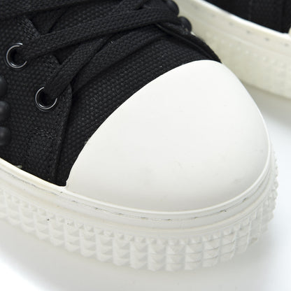 Valentino Garavani Canvas Embellished Mens Low Top Sneakers 42 Black 6 of 11