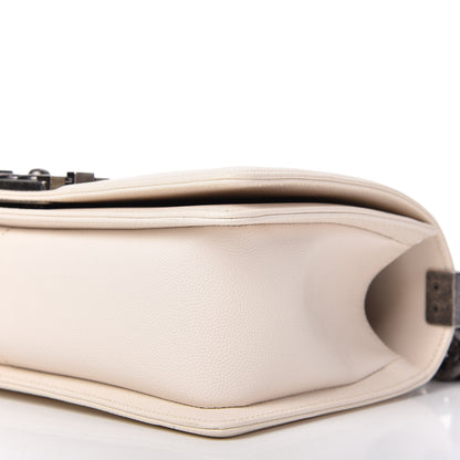 Chanel Caviar Quilted Medium Boy Flap Ivory 7 of 10