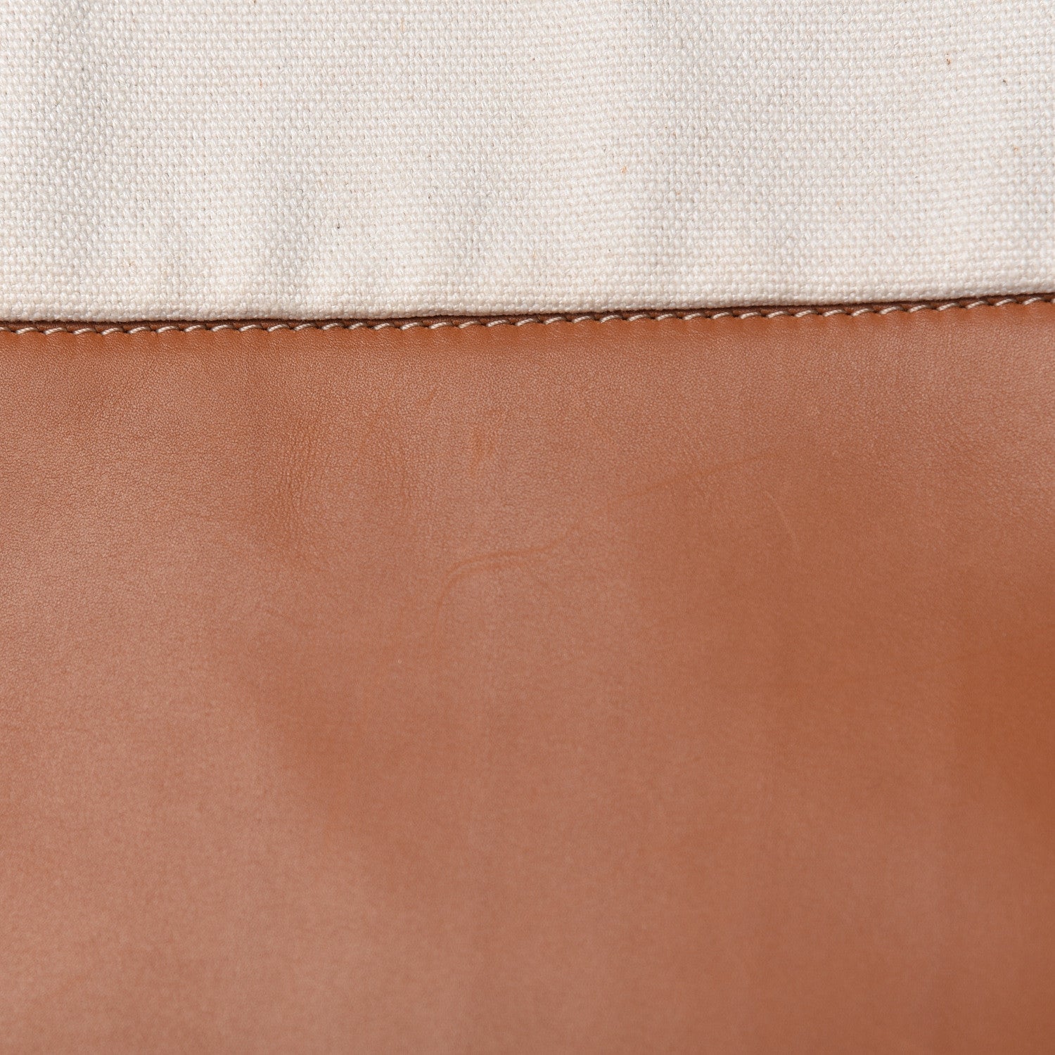 Celine Lambskin Calfskin Band Twisted Cabas Tan 15 of 15