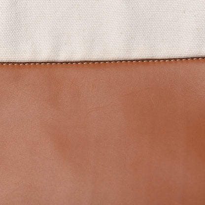 Celine Lambskin Calfskin Band Twisted Cabas Tan 15 of 15