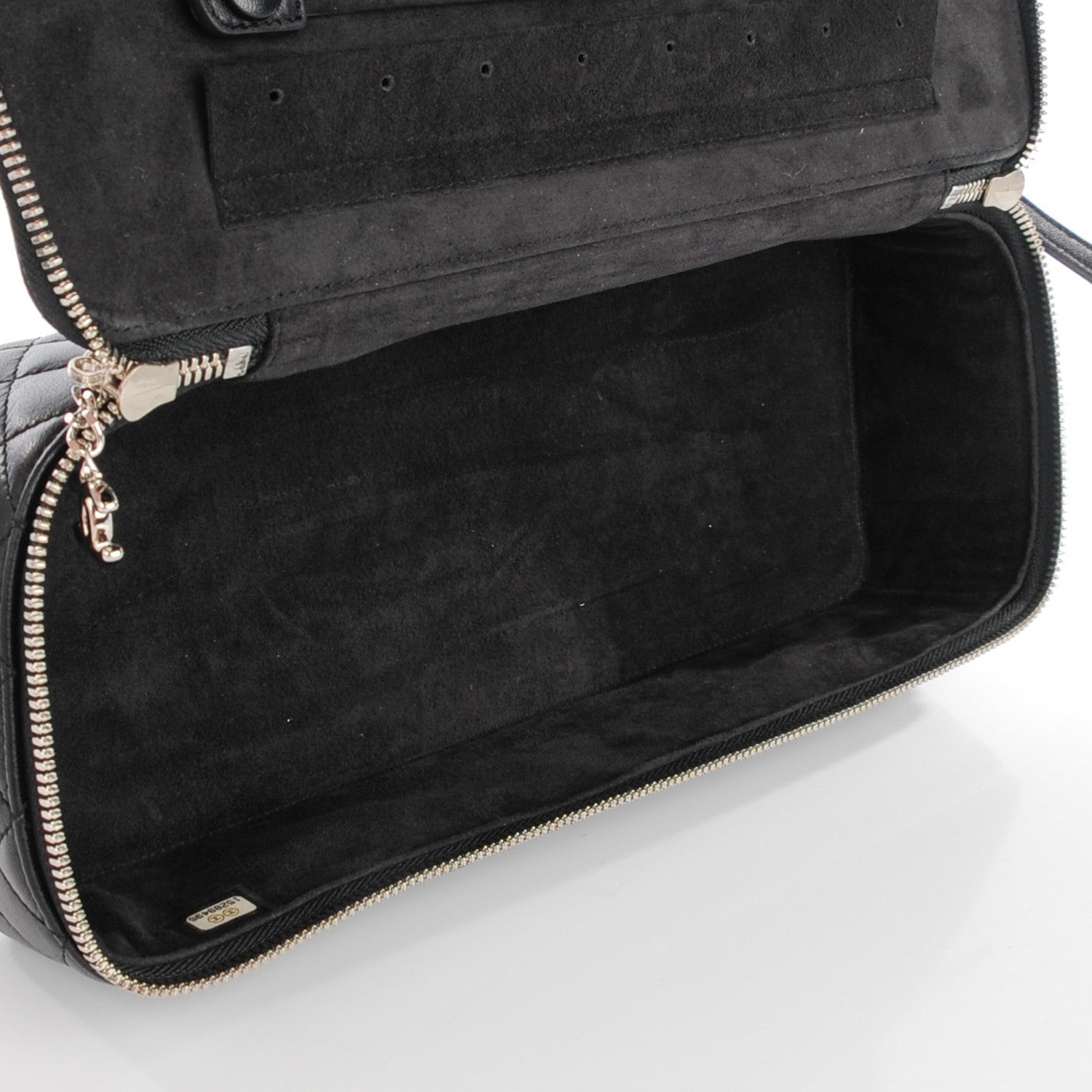 Chanel Lambskin Quilted Large Jewelry Case Black 7 of 8